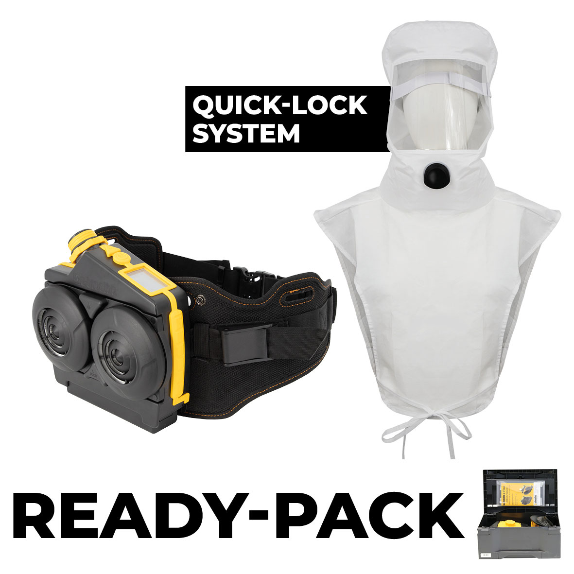Ready Pack e-breathe e-Flow  PRO mit e-breathe Laborhaube AV Gen. 2.0 - Limited-Use 