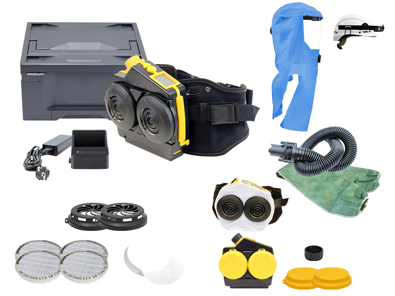 Ready-Pack e-breathe e-Flow PAD-Box / Multi-Hood Premium mit Helmhalterung *L-Box*