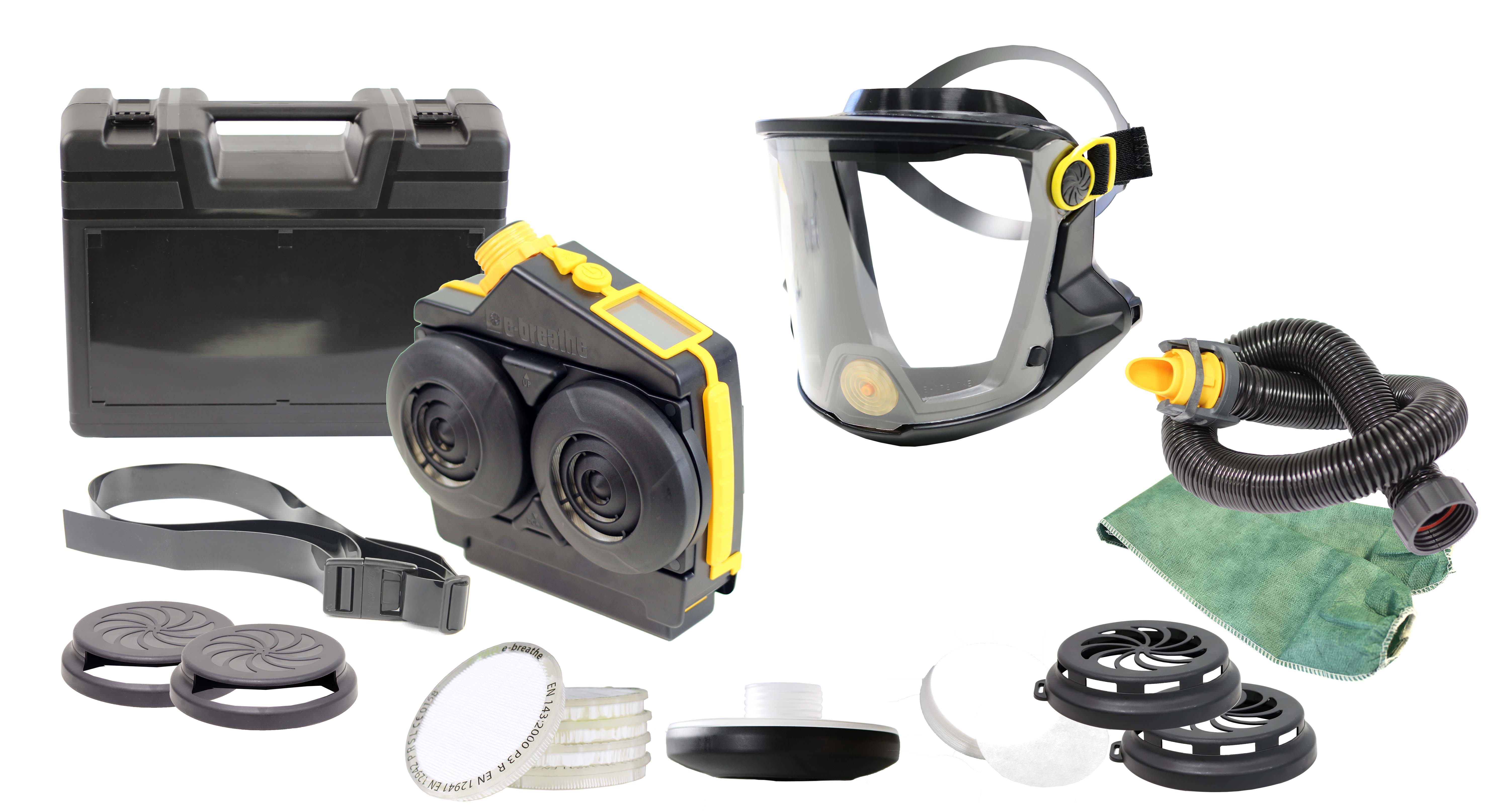 Ready-Pack e-breathe e-Flow PAD-Box ASBEST / Multimask PRO Klick Silikon + Koffer