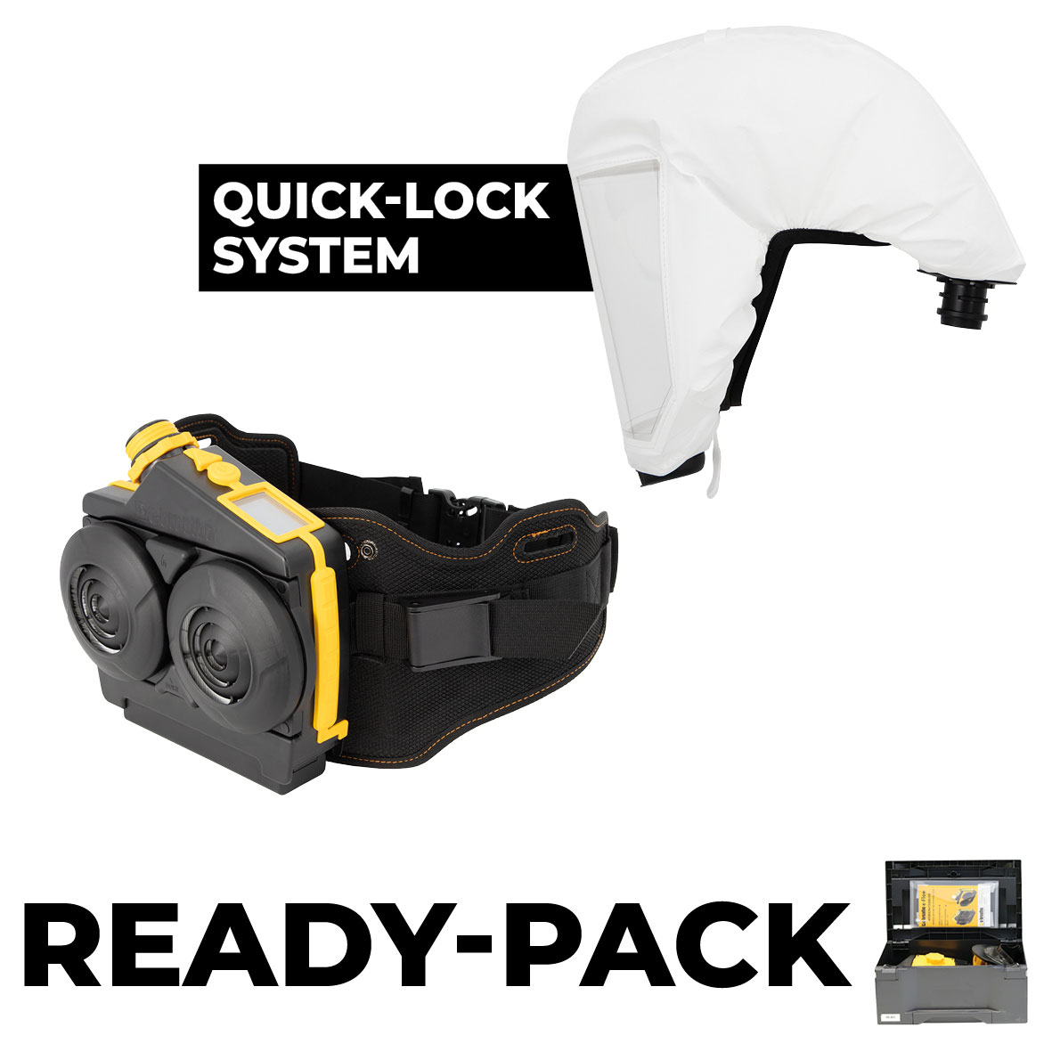 Ready-Pack e-breathe e-Flow PRO PAD-Box / SH1 Limited Use Gen. 2.0 mit QL-Anschluss