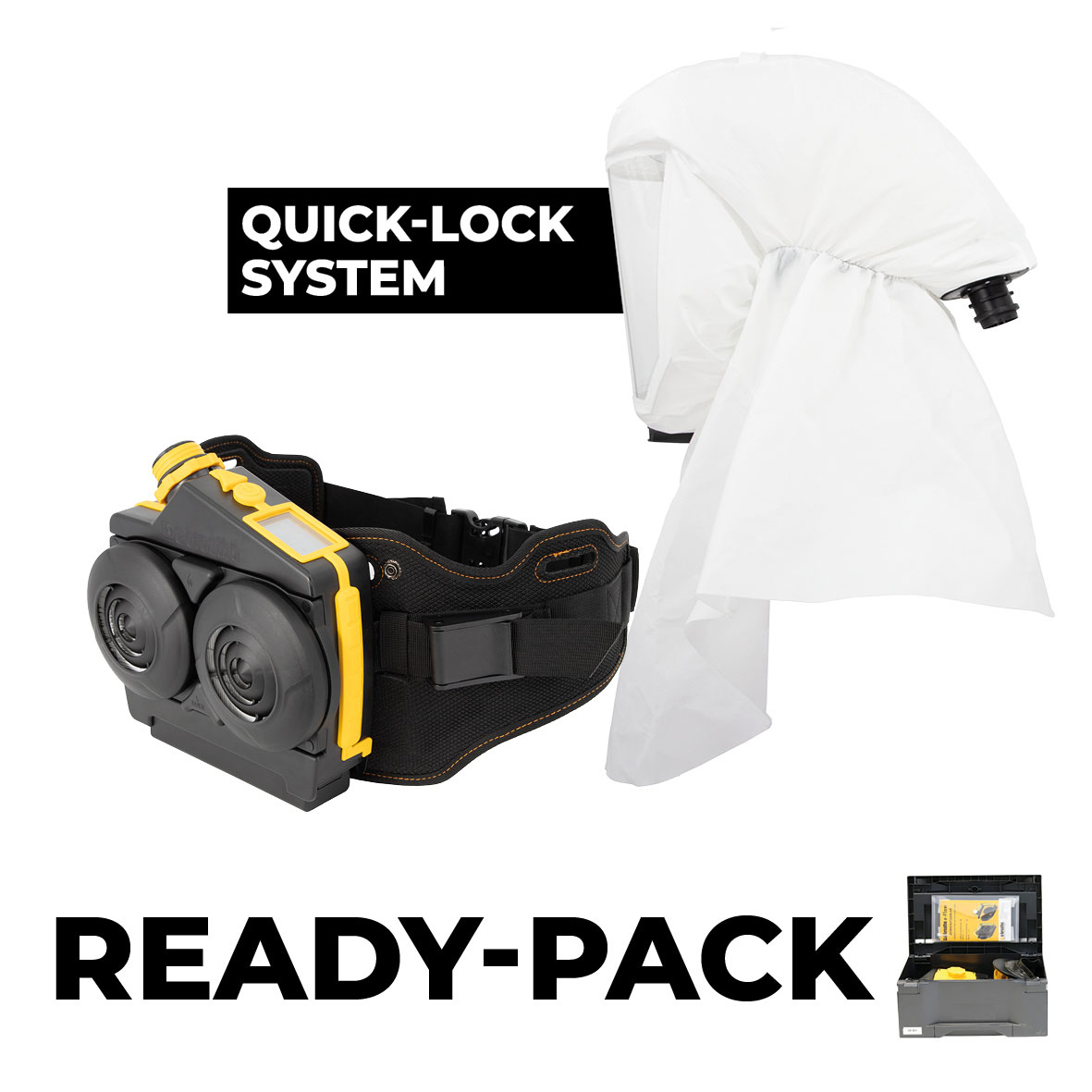 Ready-Pack e-breathe e-Flow PRO PAD-Box / LH1 Limited Use Gen. 2.0 mit QL-Anschluss