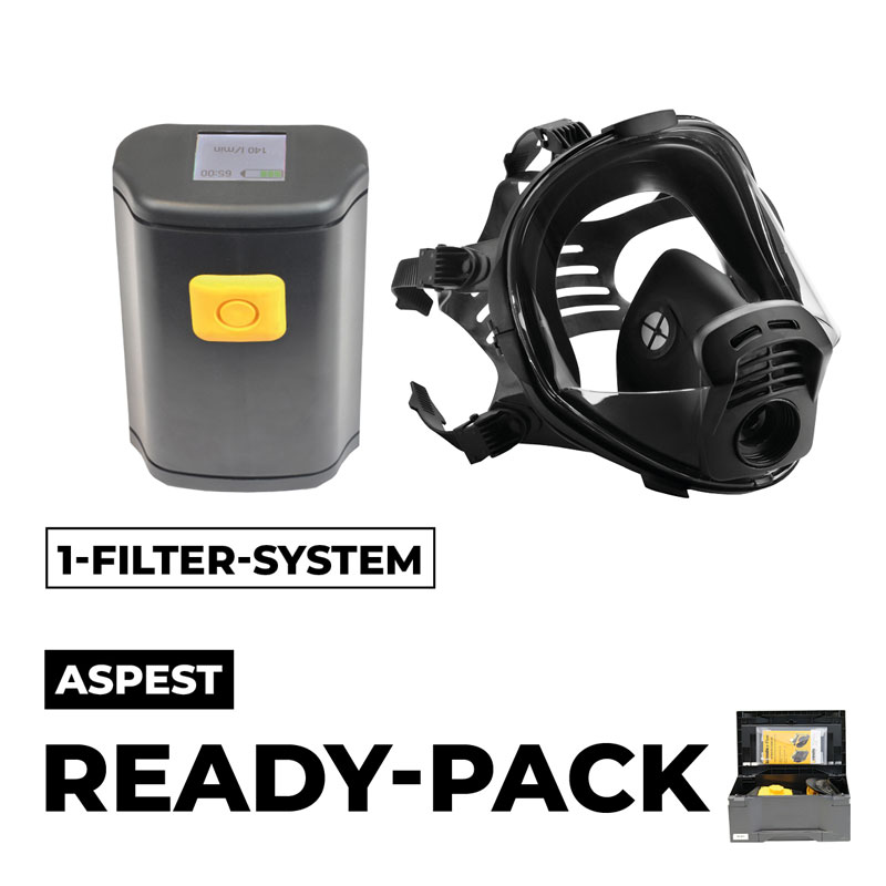 e-breathe  Ready-Pack Smartblower ASBEST / PM Vollmaske Panarea Pro + Koffer