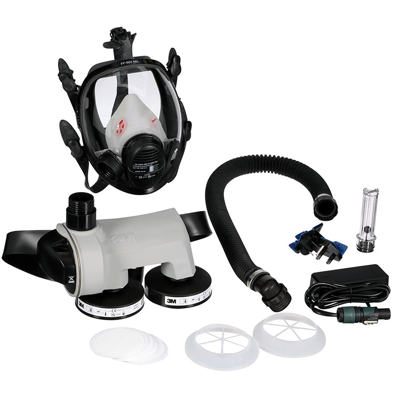 3M Ready-Pack - PF2 Asbest-Kit - Atemschutzgebläse - mit Vision 2 Gr. M (PF-PF2-600E-ASB-FF-602)