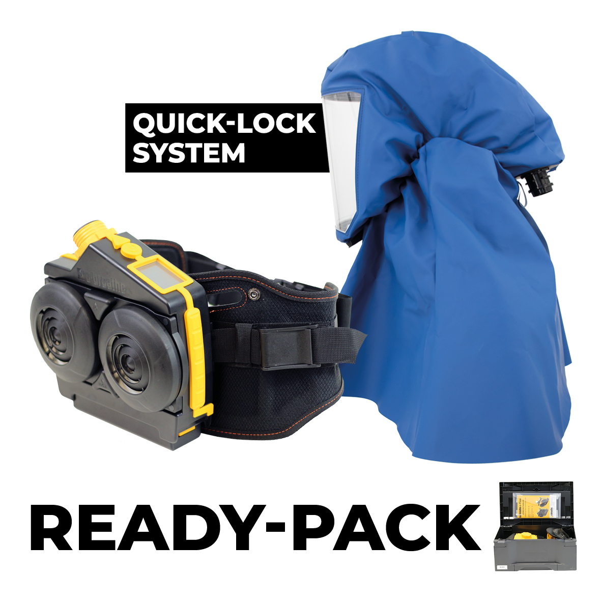 Ready-Pack e-breathe e-Flow PRO PAD-Box / LH2 Premium Gen. 2.0 mit QL-Anschluss